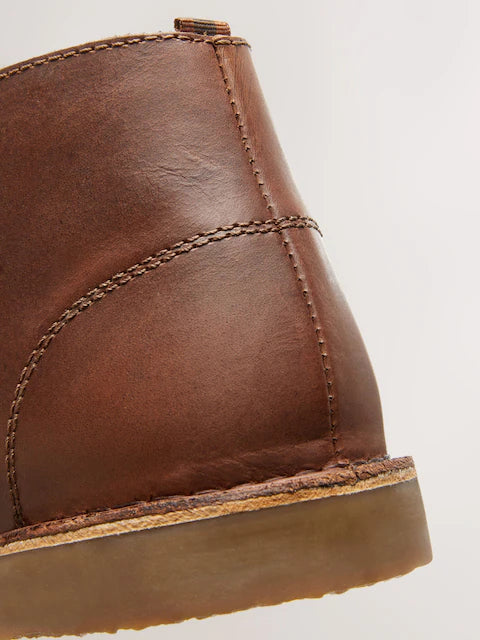 Hellbraun - Desert Boots aus Leder