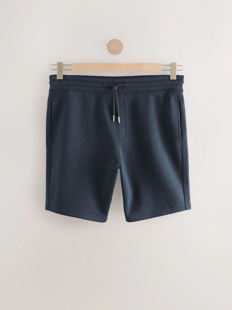 Navy blue - Classic - Jersey shorts made of brushed fabric