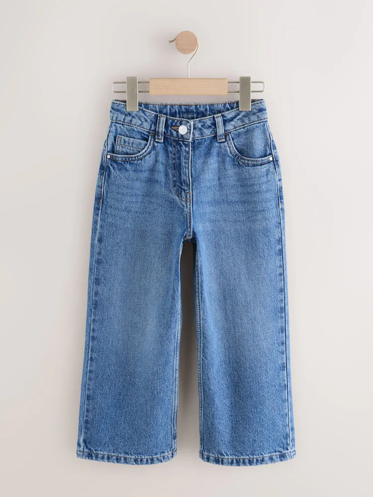 Medium denim blue - wide leg jeans (3-16 years)