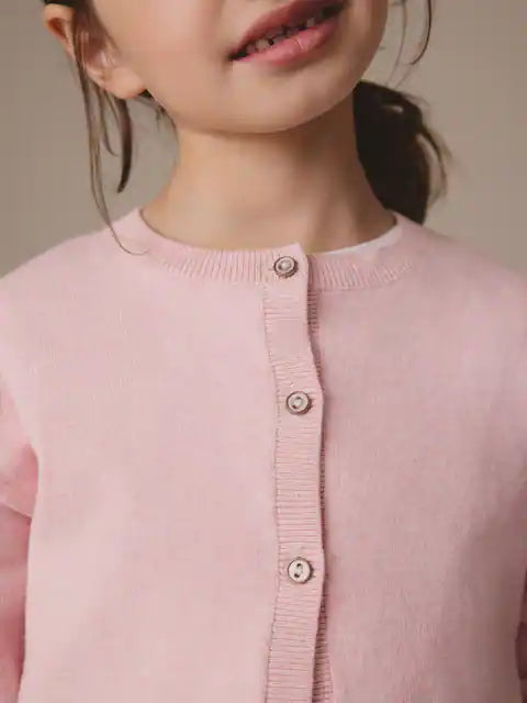 Pink - Cardigan with buttons