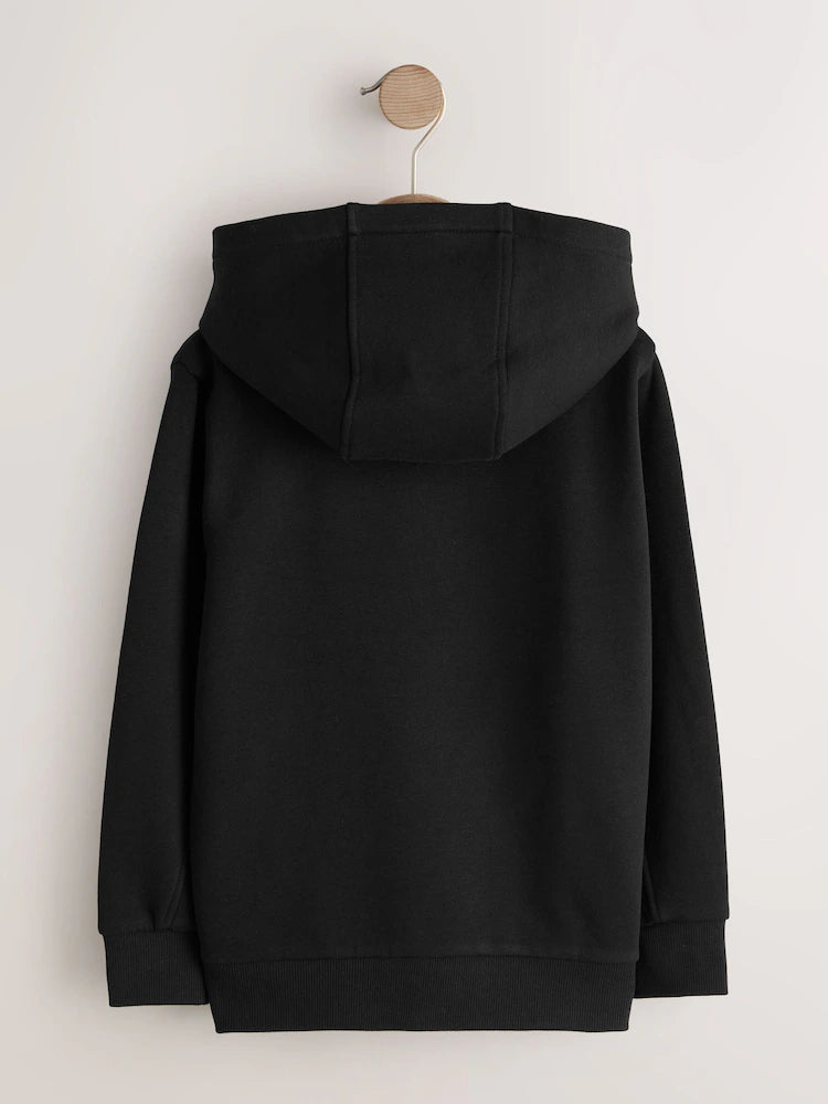 Black, Deer - Plain Hoodie (3-16yrs)