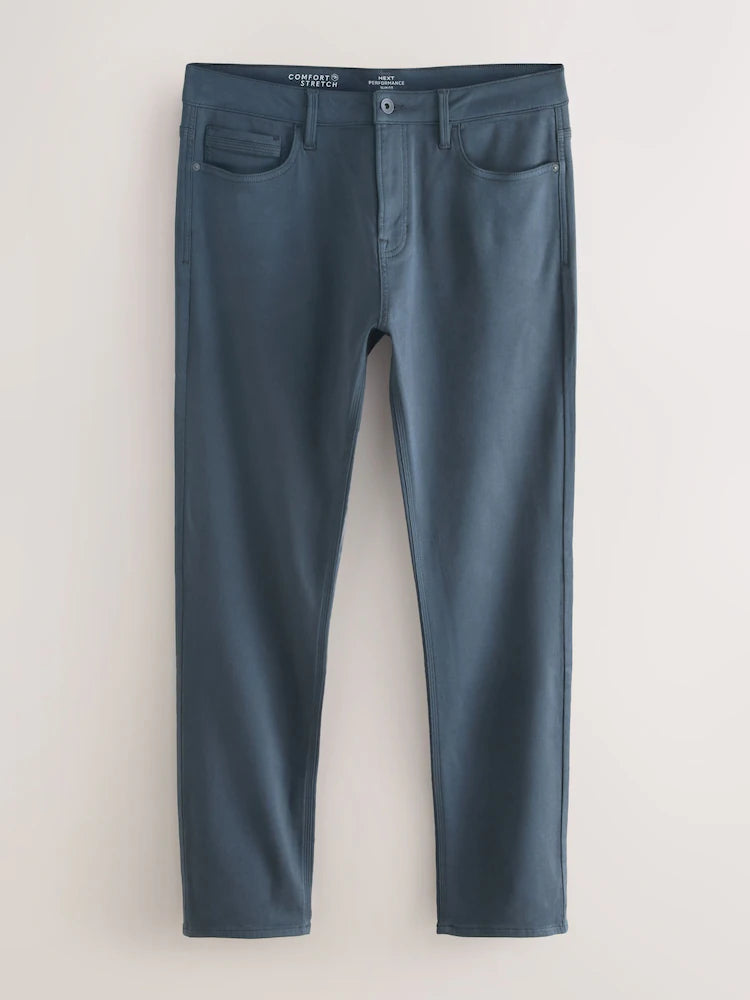 Smokey Blue - Slim Fit - Comfortable Stretch Jeans