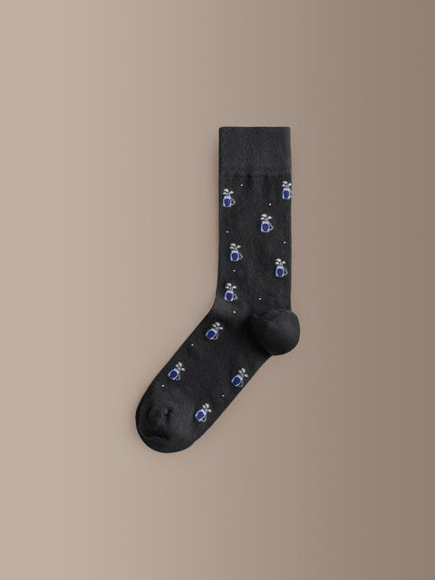 Blue/Green Golf - Signature Pattern Socks 4 Pack