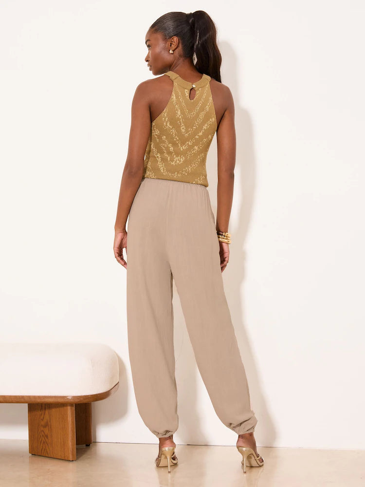 Neutral - Lipsy Hosen mit Ballonschnitt und Leinenanteil