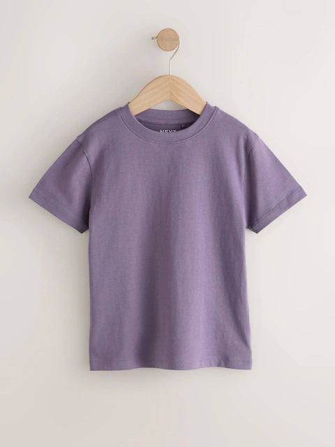 Green/Blue/Yellow/Violet - Short-sleeved T-shirts in a pack of 4