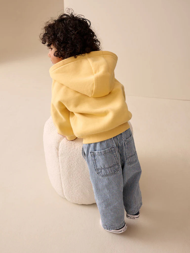 Buttermilk Yellow Hooded Jacket (3 months–7 years)