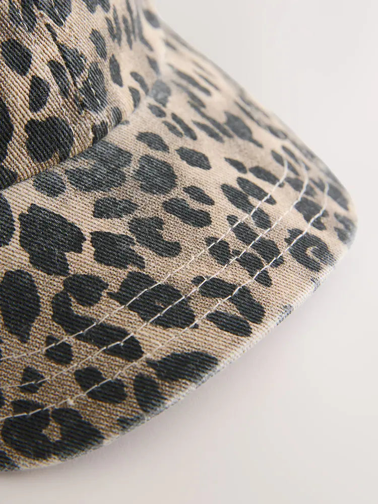 Leopard print baseball cap (1-16 years)