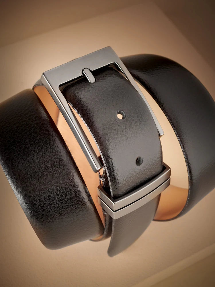 Schwarz - 100% Signature Ledergürtel Made in Italien