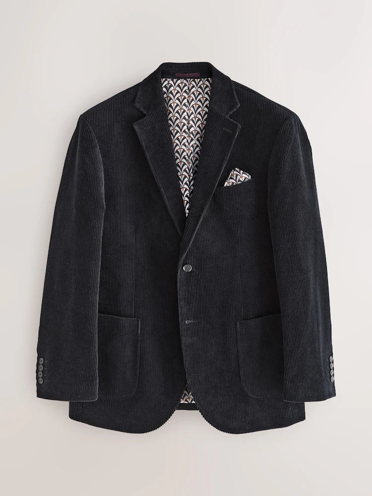 Schwarz - Cord-Blazer