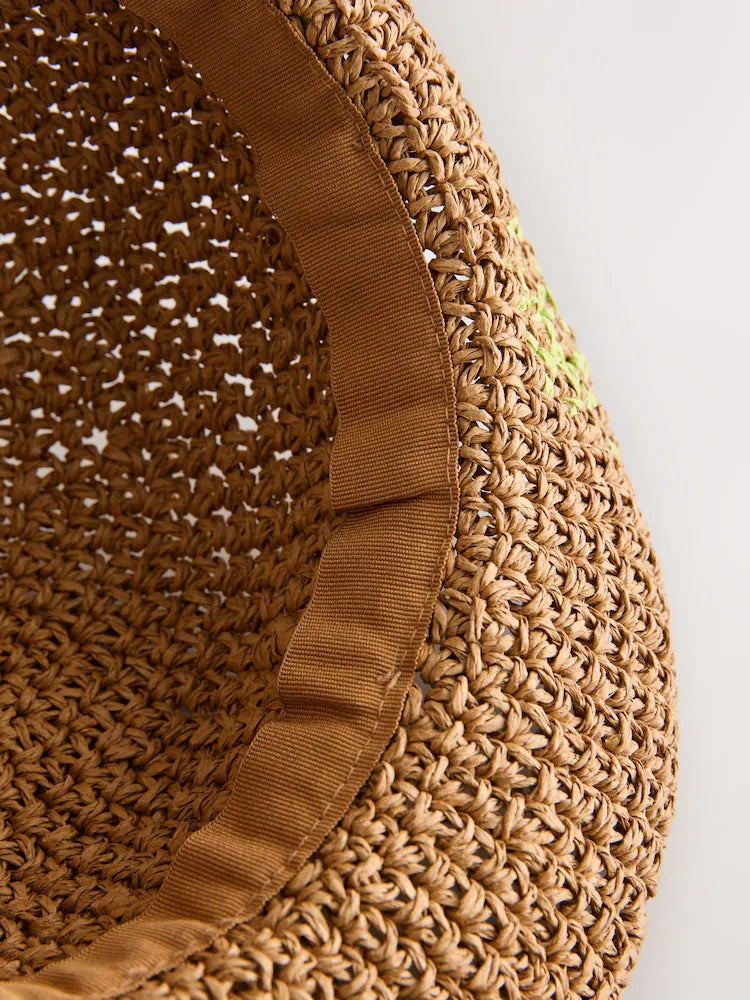 Rainbow Pearl - Straw Sun Hat (3 months-13 years)