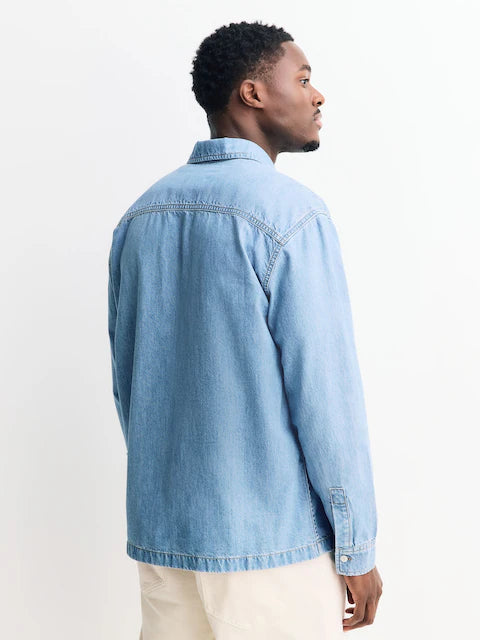 Blue - Denim Shacket Overshirt