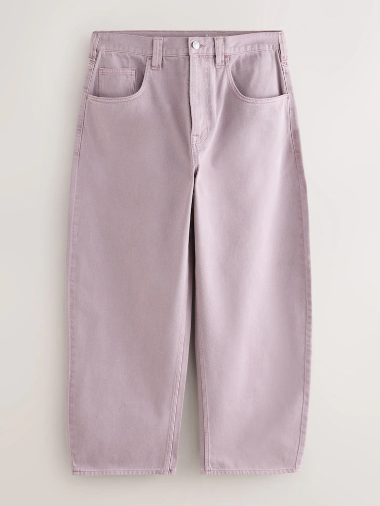 Lilac-Violet - Balloon Fit - Jeans