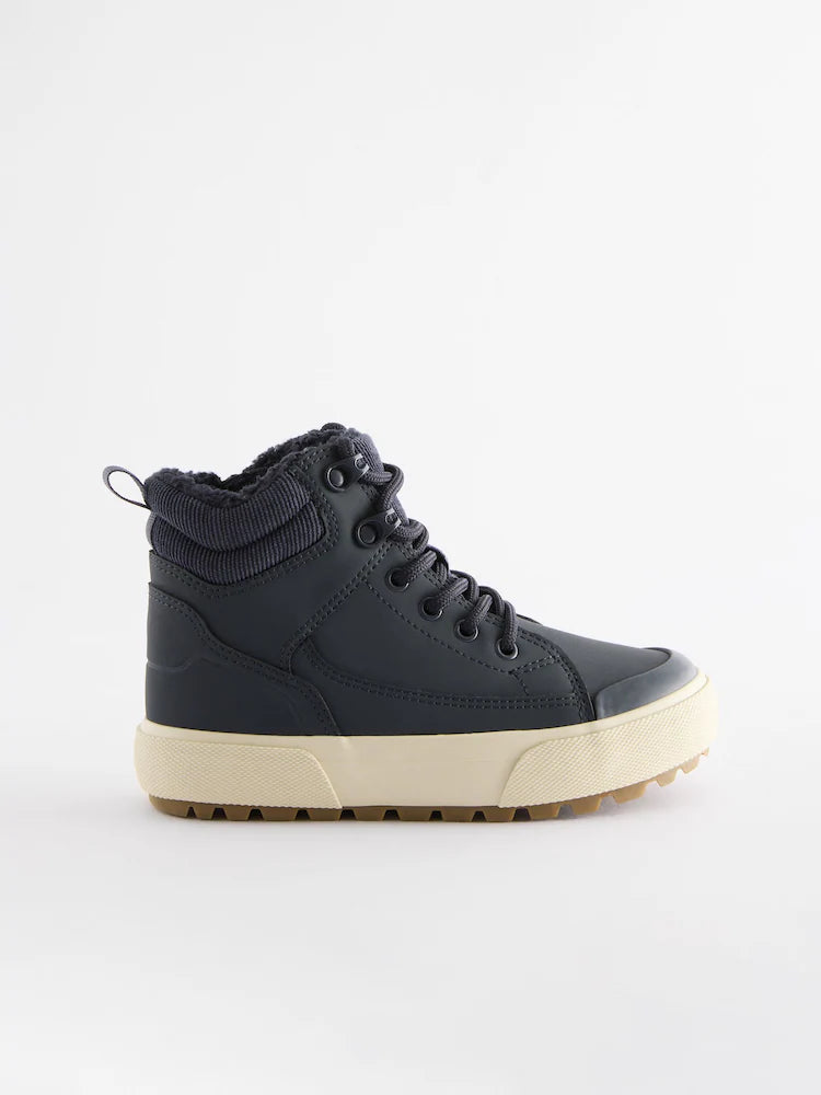 Navy blue/blue - Warmly lined, ankle-high boots