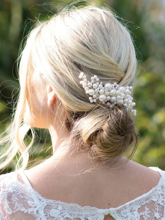 Ivory & Co Blossom Statement Clip with Pearls