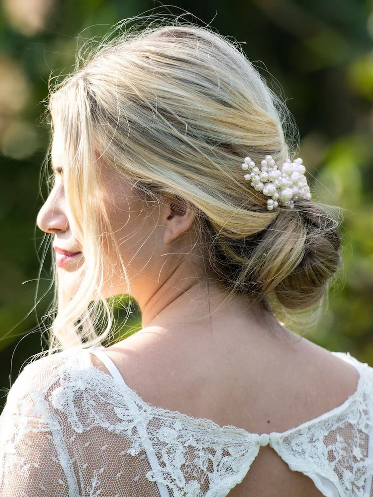 Ivory & Co Blossom Statement Clip with Pearls