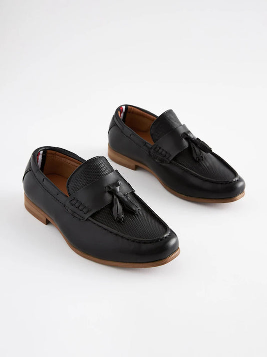 Black with tassels - Smart loafers