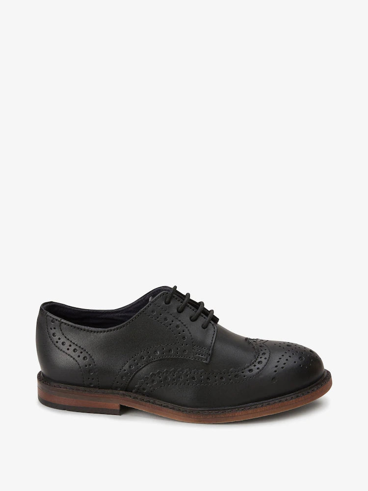 Black - Leather brogues with laces