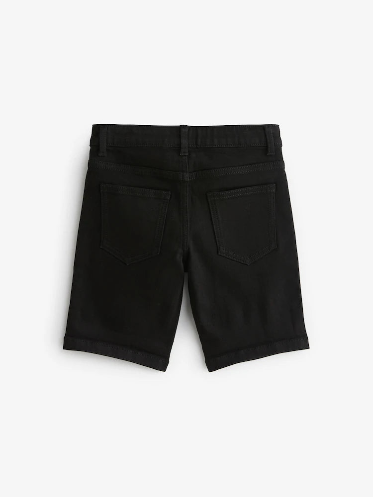 Black Denim Shorts (3-16yrs)