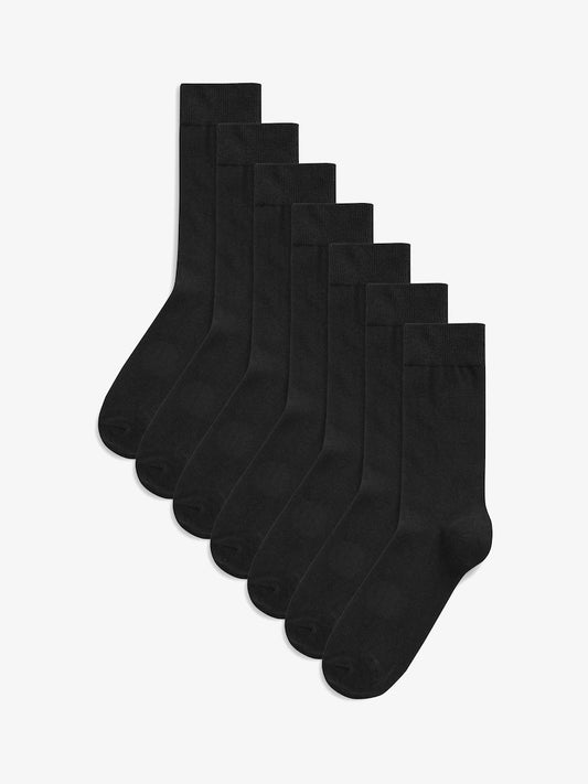 Black - Regular - Socks with a high cotton content