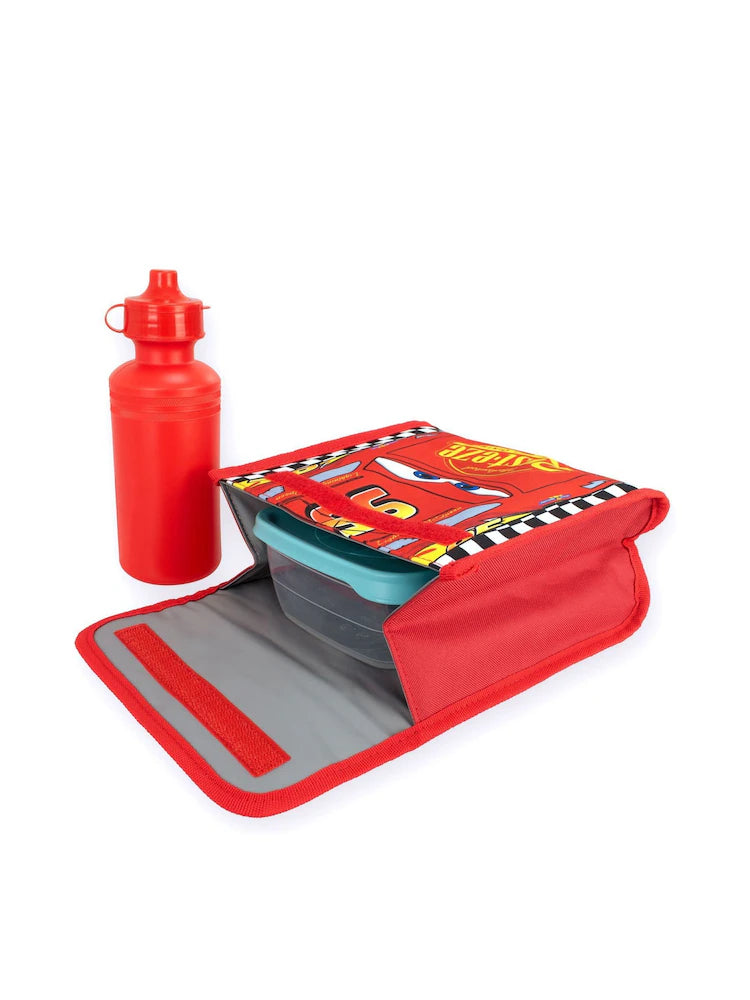 Character Cars 4 Pc Backpack Set