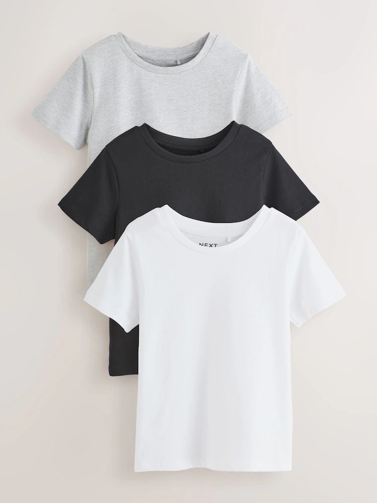 Schwarz/Weiß - T-Shirts (3–16 Jahre)