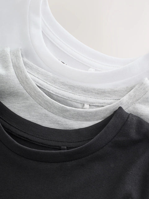 Schwarz/Weiß - T-Shirts (3–16 Jahre)