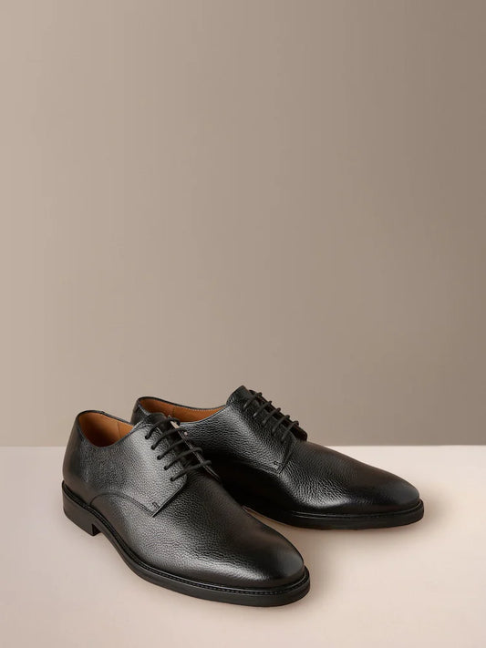 Black - Signature Derby shoes with leather sole