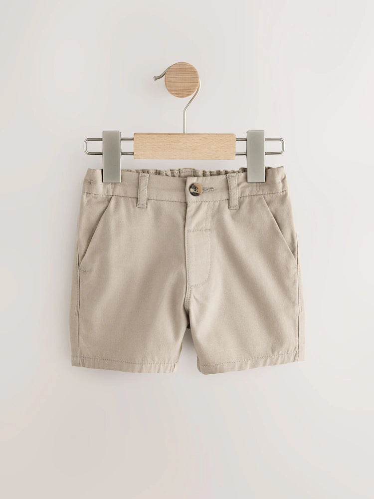 Navy/Stone/Drill Stripe Chino Shorts 3 Pack (3M - 7Y)