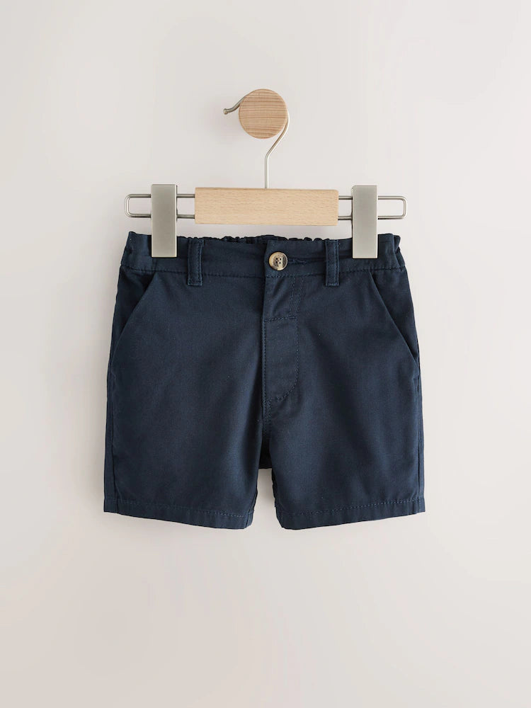 Navy/Stone/Drill Stripe Chino Shorts 3 Pack (3M - 7Y)