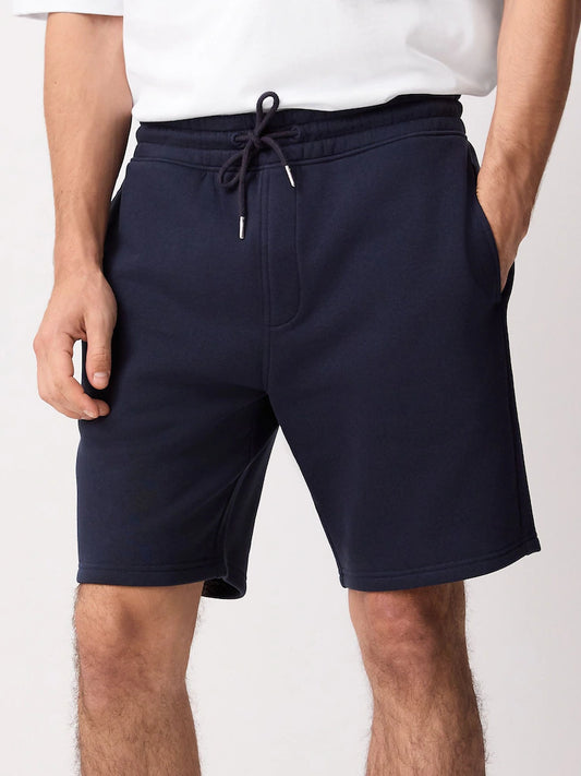 Navy blue - Classic - Jersey shorts made of brushed fabric