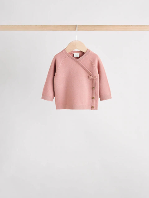 Pink - Baby 2-piece set with knitted sweater and leggings