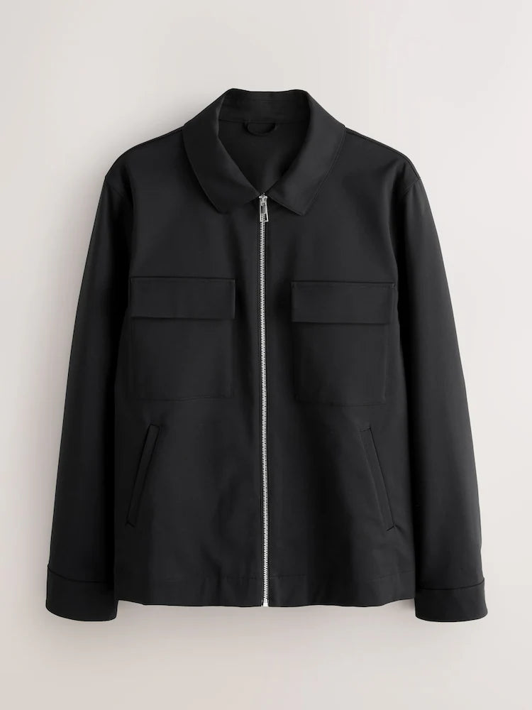 Black - Muscular fit - Motionflex stretch velvet blazer