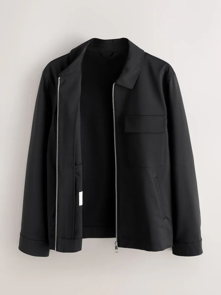 Black - Muscular fit - Motionflex stretch velvet blazer
