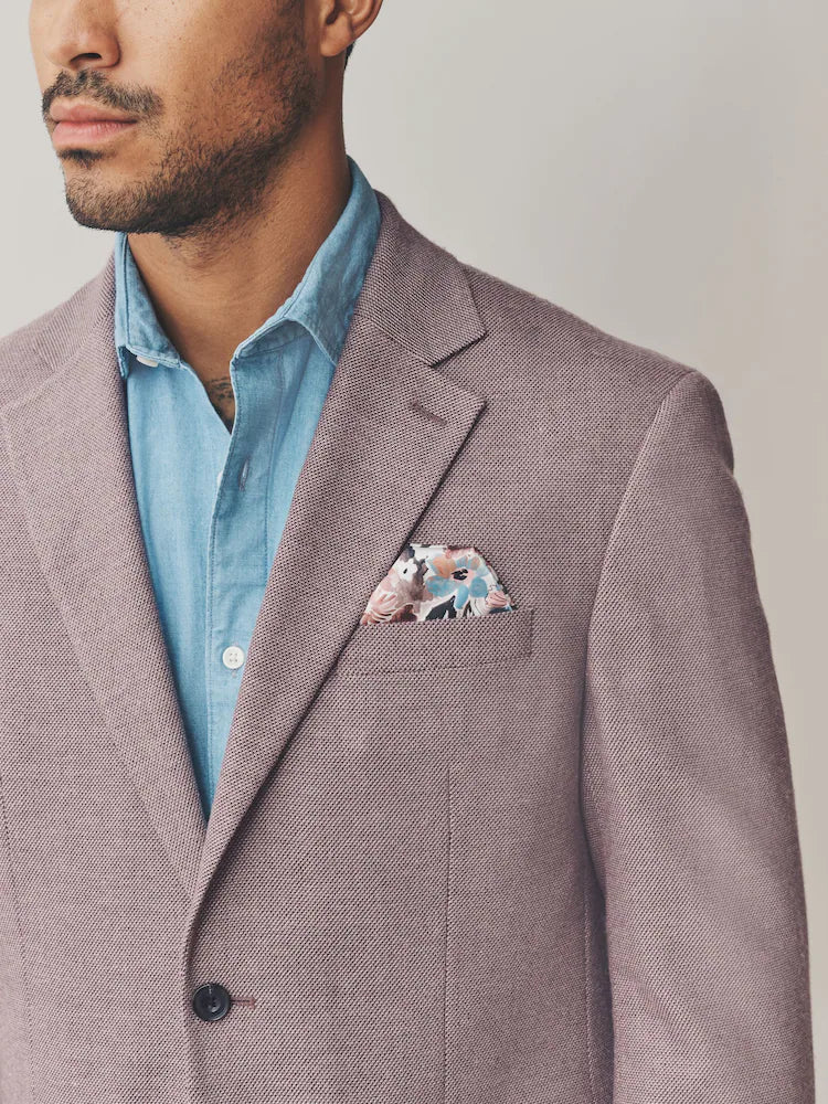 Pink - Slim Fit - Structured Elegant Blazer