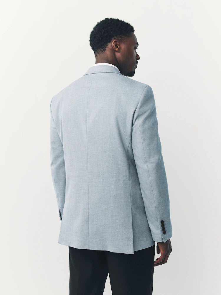 Light blue - Slim fit - Structured elegant blazer