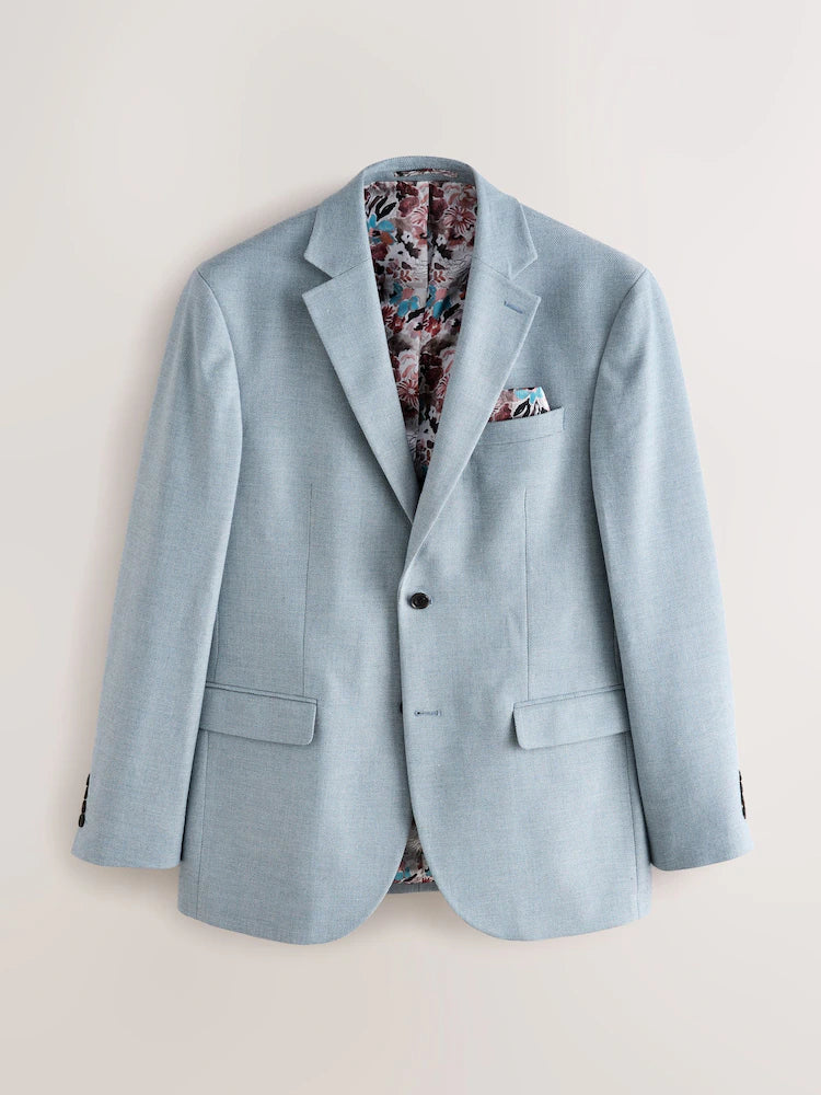 Light blue - Slim fit - Structured elegant blazer