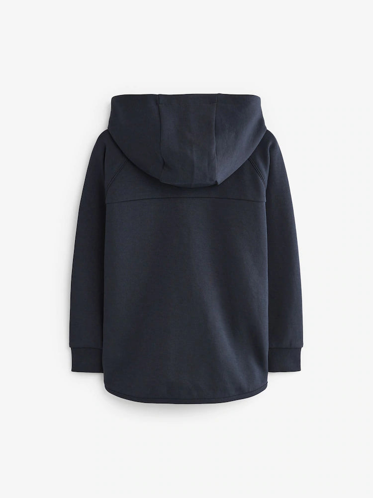 Marineblau/blau - Tech Sportswear Kapuzenpullover mit Reißverschluss (3-16Jahre)