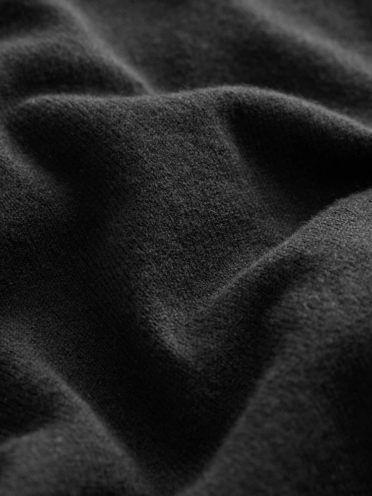 Black - Cardigan with buttons