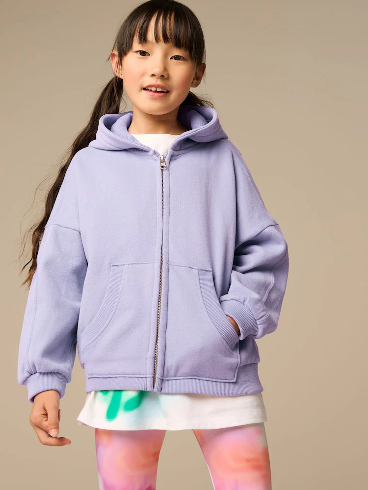 Altviolett - Kapuzenjacke (3–16Jahre)