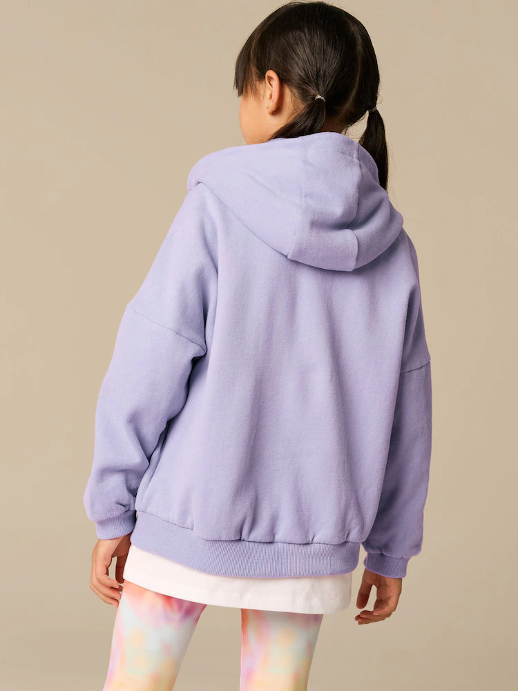 Altviolett - Kapuzenjacke (3–16Jahre)