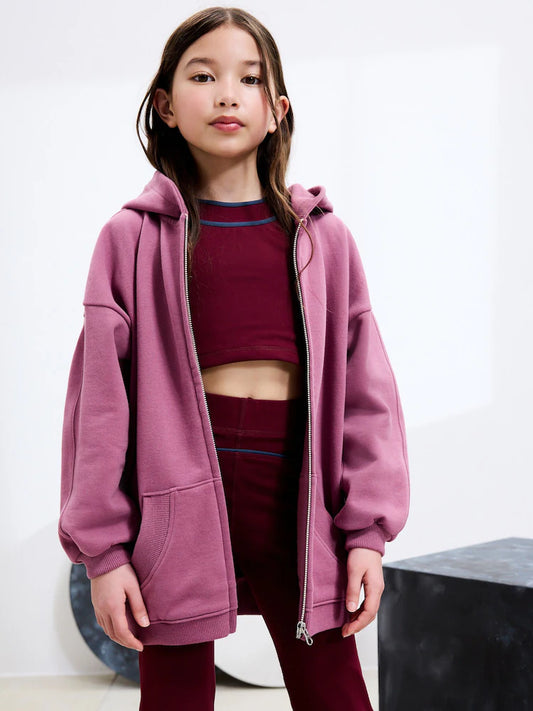 Beerenrosa - Kapuzenjacke (3–16Jahre)