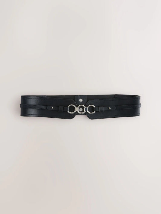Black - Wide corset belt