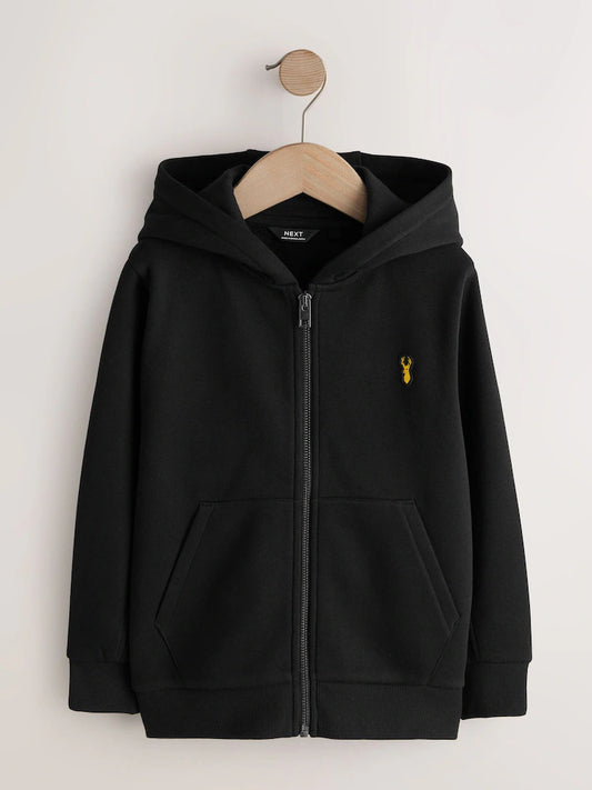 Black, Deer - Plain Hoodie (3-16yrs)