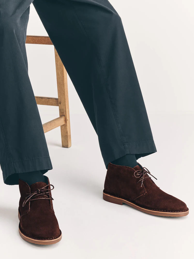 Braun - Stiefel aus Wildleder