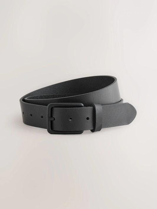 Black - Casual leather belt