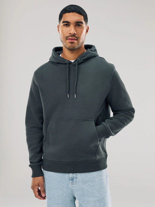 Slate grey - Regular fit - Hoodie made from heavy cotton jersey