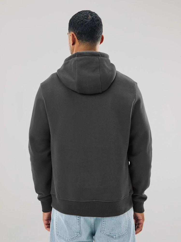 Slate grey - Regular fit - Hoodie made from heavy cotton jersey
