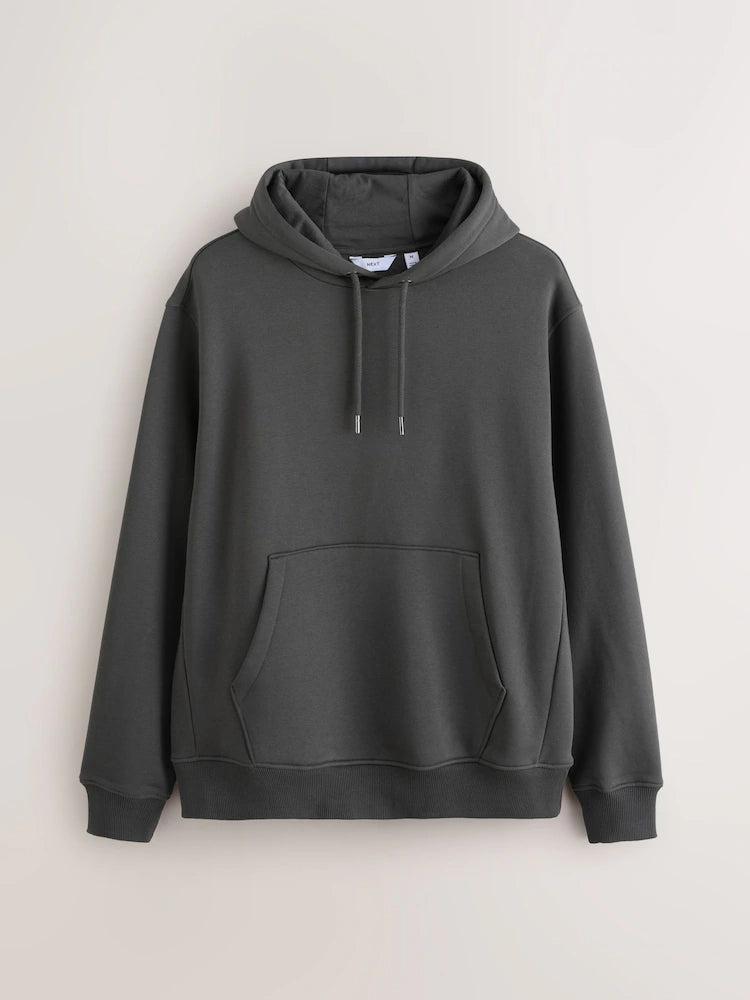 Slate grey - Regular fit - Hoodie made from heavy cotton jersey