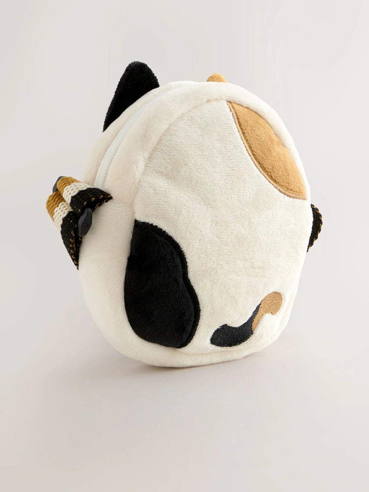 Brown/Cream - Squishmallow Cat Shoulder Bag