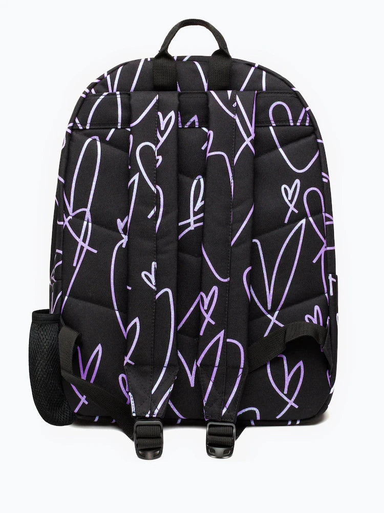 Hype. Glitter Scribble Hearts Iconic Backpack